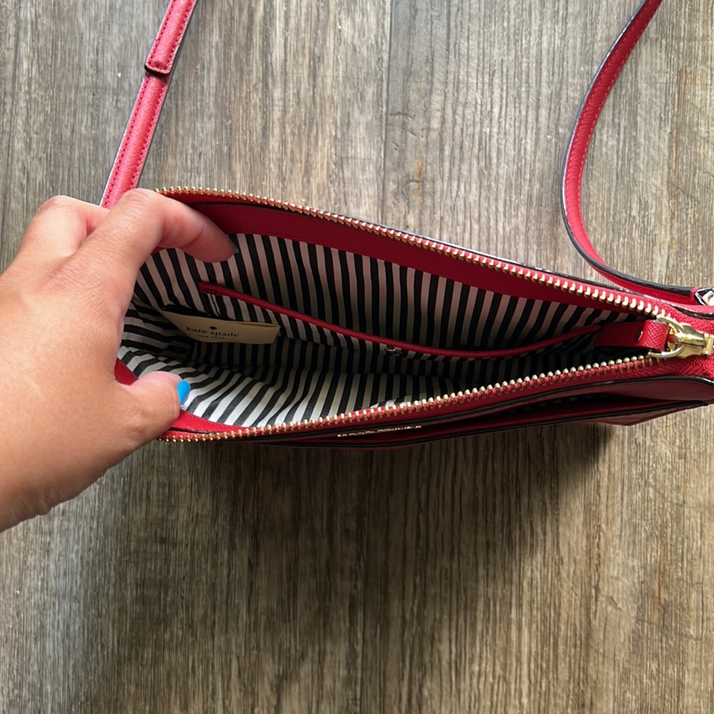Kate Spade Red Rectangular Crossbody - image 6